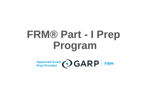 FRM® Part I Prep Course